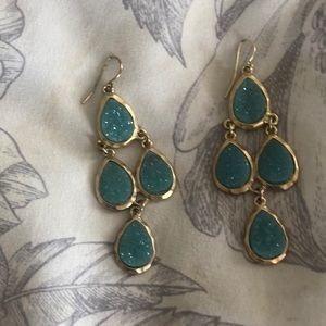 light weight, greenish blue faux stone